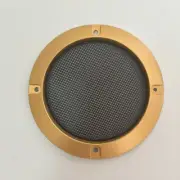 4" Inch Speaker Cover Gold Frame Metal Mesh Grills For Car Audio DJ, PA Speakers