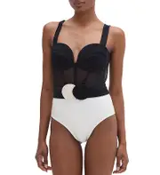 PatBO Jersey Sands Corset One Piece Swimsuit