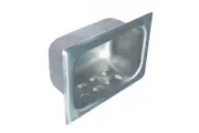 New Bradley 9401 Soap Dish Recessed - Silver 181Mm W X 127Mm H X 70Mm D