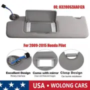 Sun Visor with Lights & Mirror Gray Left Driver Side Fits for Honda Pilot