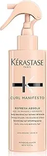 Kérastase Refreshing Dry Shampoo for All Hair, For Smoothness and Shine, Refresh Absolu Spray, Curl Manifesto, 190 ml