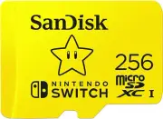 SanDisk Nintendo Switch 256GB U3 Class 10 UHS-1 100MB/s Micro SDXC Memory Card