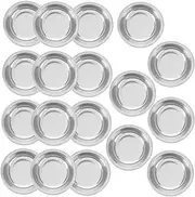 Kisangel 18Pcs Painting Palette Round Color Mixing Trays for Watercolor Oil and Compact Design for Artists and Enthusiasts for Display and Portability