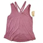 AEO soft and sexy sueded strappy mauve tank top XS extra Small
