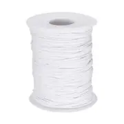 1mm Leather Sewing Waxed Thread, 100 Yards / 91m, Cotton Cord, White