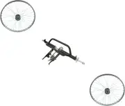 Black Trike Conversion Kit for 26" Bike & Two 26" Hollow-Hub Wheel 36 Spoke