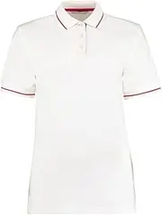 [KUSTOM KIT] Womens/Ladies St Mellion Polo Shirt (UK Size: 16 UK) (White/Red)