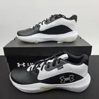 Under Armour Lockdown 7 Basketball Shoes Black White Mens Size 11.5 3028512-002