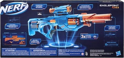 Nerf Gun Elite 2.0 Eaglepoint RD-8 Blaster 8 Dart Drum - New Toy Gun Fire Play