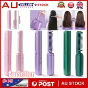 2 IN1Rechargeable Mini Hair Straightener Portable Cordless Hair StraightenerComb