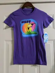 Neff Ladies Small Purple SS T Shirt Retail $25