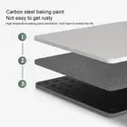 HG (White)Coffee Machine Tray Carbon Steel Coffee Maker Countertop Moving