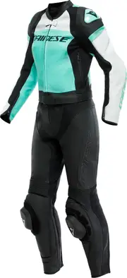 Dainese Mirage, leather suit 2pcs. women , color: Black/Red/White , size: 82