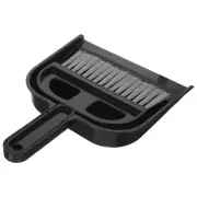 Mini Desktop Sweep Cleaning Brush Small Broom Dustpan Set (Black)