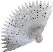 [Generic] Full Metal Hand Held Folding Fan, Gold Stainless Steel Material, Kungfu Metal Hand-Folded Handmade Fan, Easy To Carry Self-Weapon,Suitable For Carrying, Decorating, Fanning, Gift Giving
