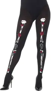 Day of the Dead Halloween Womens Skeleton Stockings