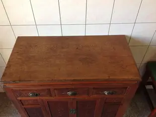 早期檜木雕花桌櫃 五斗櫃