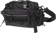 Totority Outdoor Large Capacity Fishing Bag Multi Use Crossbody Storage Pouch for Fishing Tackle Durable with Strap Water Resistant Design for Outdoor Sports