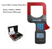Large Caliber AC Leakage Clamp Meter Detector 2000A Leakage Current Tester USB