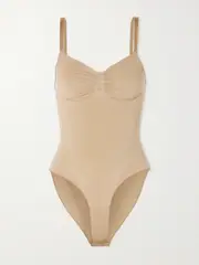 [SKIMS] SKIMS - Seamless Sculpt Brief Bodysuit - Clay - Beige - XS XS Neutrals