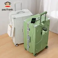 在飛比找Yahoo!奇摩拍賣優惠-大嘴猴Paul Frank行李箱大容量多功能鋁框靜音萬向輪鋁