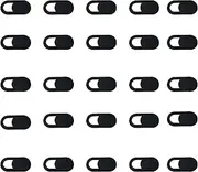 Leloco Webcam Cover Pack of 25, Camera Cover for Mobile Phone, Laptop, Laptop Camera Cover for Laptop, Computer, Smartphone, PC, Protection of Your Privacy (Black)