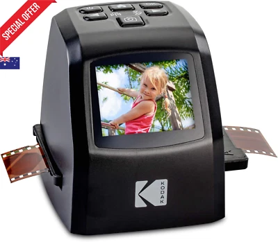 Mini Film Slide Scanner 22MP Converts 35mm 110 126 Super 8 to JPEG