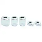 5pc Zyliss Twist & Seal Clear/White Food Storage Container Organiser Set w/ Lid