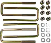 BST BSSP 4PCS Square U-Bolts 2.5" Wide Leaf Springs 8.75" Long Compatible with 1988-2019 Chevy Silverado GMC Sierra 1500 w/Hardware