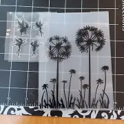 Thin plastic Embossing Folder Birthday Dandelion Fairy wish Halloween Fae Sprite