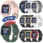 For Fitbit Versa 1/2/3/Lite/Sense TPU Sport Armor Protective Case Band Strap AUS
