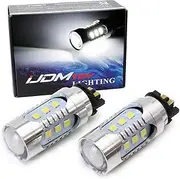 iJDMTOY (2) Xenon White PW24W PWY24W LED Bulbs For Audi BMW Volkswagen Turn Signal Lights or Daytime Running Lights