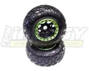 Rock Crawler 40 Size Tire & Wheel (2) 23mm Hex for 1/8 Scale (O.D.=175mm)