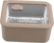 TOPPERFUN Capacity Stainless Steel Meal Prep Box Leak Safe for Microwave Portable Lunch Container for Men and Women Thermal Food Container for Daily Use
