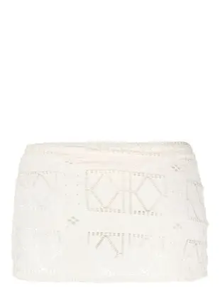 Marty patchwork skirt bikini bottom