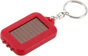 Portable Solar Powered 3 LED Light Keychain Key Ring Outdoor Torch Flashlight