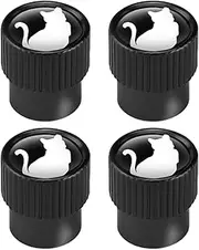 Tire Valve Stem Air Caps, Heavy-Duty 4X Wheel Accessories for Car, Cycle, Trucks & Motorcycle