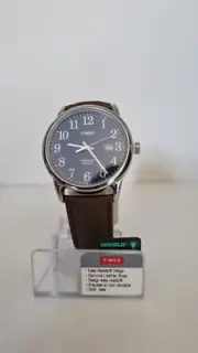 Timex Easy Reader Brown Leather Strap Watch