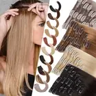 Thick 100% Remy Human Hair Extensions Clip in Straight Human Hair Extension Weft