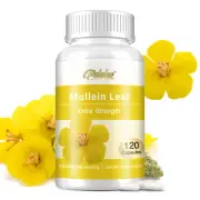 Mullein Leaf 1200mg Capsules - Lung Cleansing and Detox,Respiratory System Boost