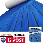 Navy Blue EVA Foam Boat Decking Sheet Marine Faux Teak Flooring ▷ Self Adhesive