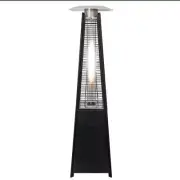 Mimosa Outdoor Pyramid Flame Heater Patio Garden Restaurant Gas Heater - Black