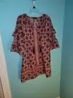NWT Simply Southern Bohemian Red-White Dress Sz. Large
