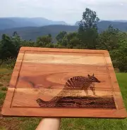 Custom Engraved Australian Native Numbat Cutting Chopping Board