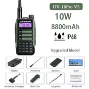 For BaoFeng Two Way Radio UV-16 High Power FM Outdoor C Waterproof Talkie