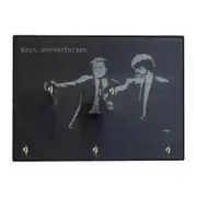 Unbrand Pulp Fiction Key Holder-Wall Hanging Art Creative Wooden Wall Hanging 2/5 Hooks,100% New 5hooks