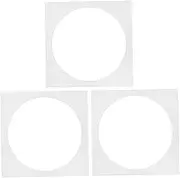 3pcs Square Hole Photo Frame Mat Board Pre-Cut Matting for Picture Display Safe Photo Artwork Mat Pad for Bedroom Sitting Room Dec