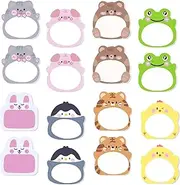 BetterJonny 16 Pack Cute Sticky Notes, Multicolor, 2.4 x 2.2 inches, Self-Stick Memo Pad, Funny Stationary Supplies, Kawaii Sticky Notes for Students & Home Office, Tab Supplies (8 Styles)