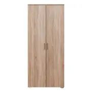 European Cabinetry Natural Oak Slim Scandi Brass Stockholm Storage Cupboard