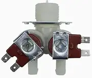 Water Inlet Double Valve Solenoid Valve ，Compatible for Haier ，FPS135-270G 0024000126B ，Automatic Drum Washing Machine(Red)
